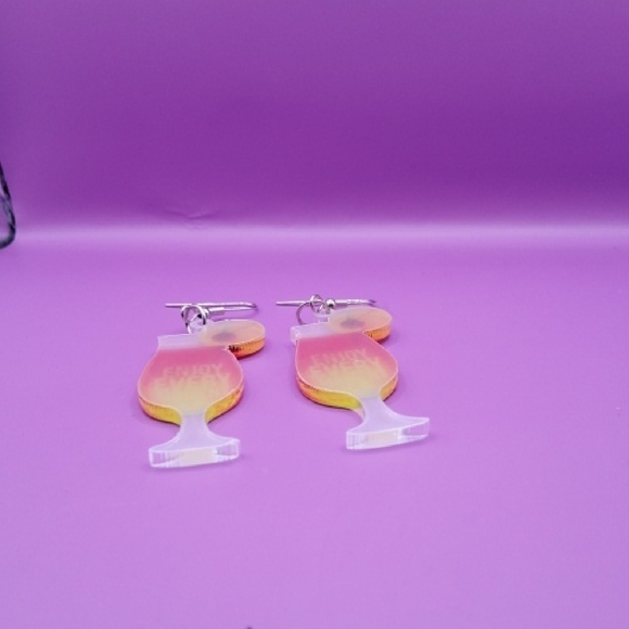 24. Colorful Cocktail Earrings NWT - Picture 4 of 5